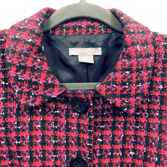 Ann Taylor Blazer - Petites Red and Pink - Picture 5 of 8